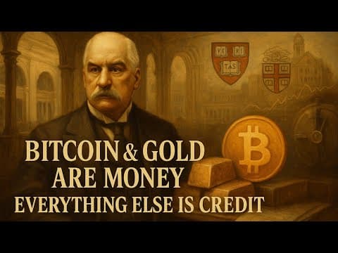 Bitcoin & Gold Are Money, Everything Else is Credit